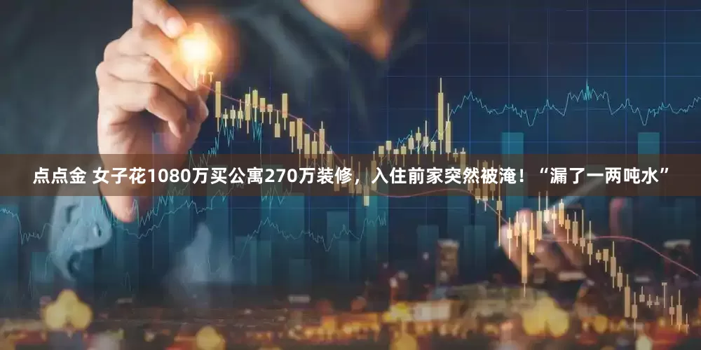 点点金 女子花1080万买公寓270万装修，入住前家突然被淹！“漏了一两吨水”